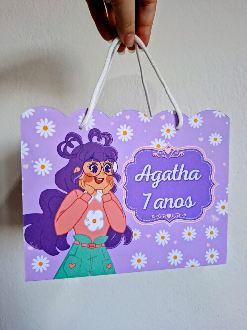 SACOLA PERSONALIZADA LEMBRANÇA ANIVERSÁRIO DIÁRIO DE UMA PRINCESA DESASTRADA