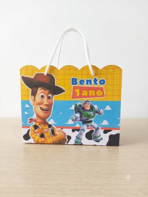 SACOLA PERSONALIZADA LEMBRANÇA ANIVERSÁRIO TOY STORY
