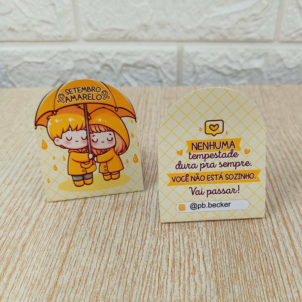 Embalagem para Bombom - Setembro Amarelo - Não Acompanha Bombom