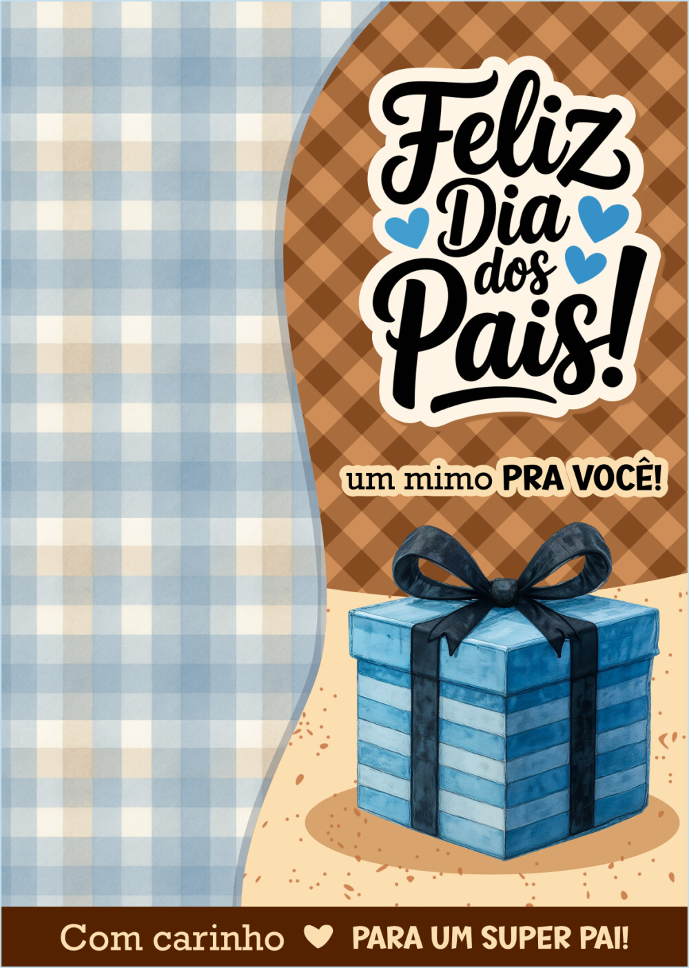 Card para Prestígio - Dia dos Pais - Não Acompanha Chocolate