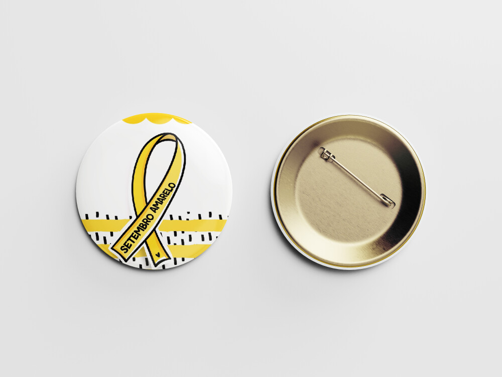 Botton 38 mm Setembro Amarelo