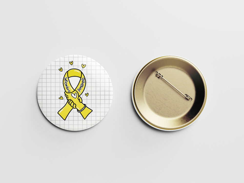 Botton 38 mm Setembro Amarelo