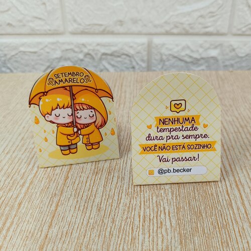 Embalagem para Bombom - Setembro Amarelo - Não Acompanha Bombom