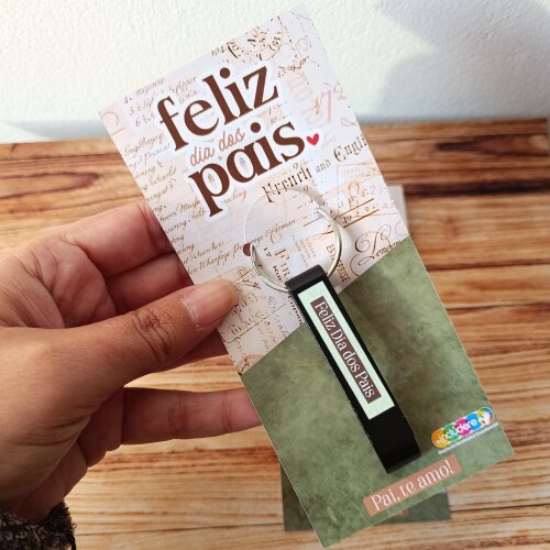 Card com Abridor de Garrafa Dia dos Pais
