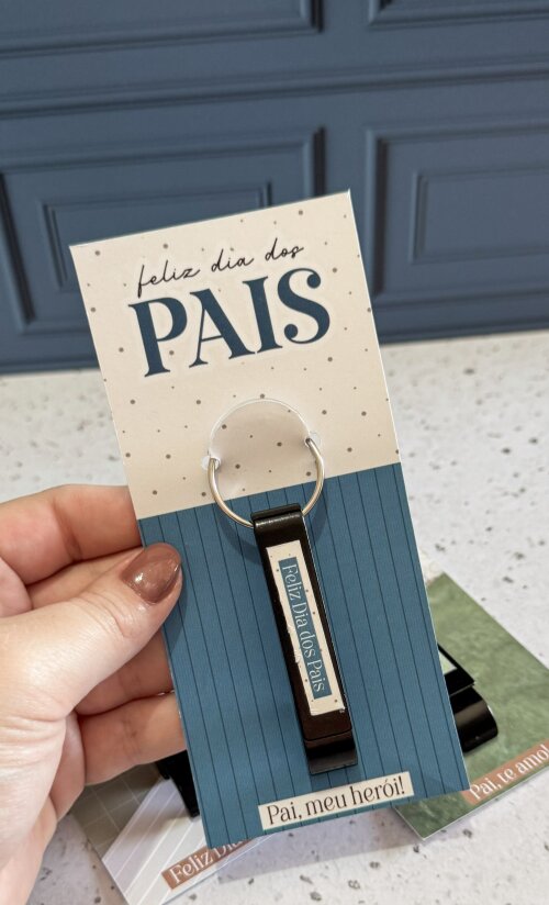 Card com Abridor de Garrafa Dia dos Pais