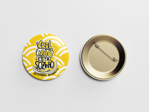 Botton 38 mm Setembro Amarelo