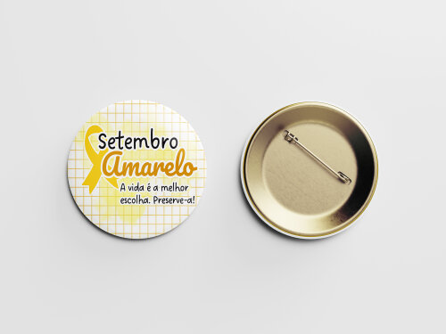 Botton 38 mm Setembro Amarelo