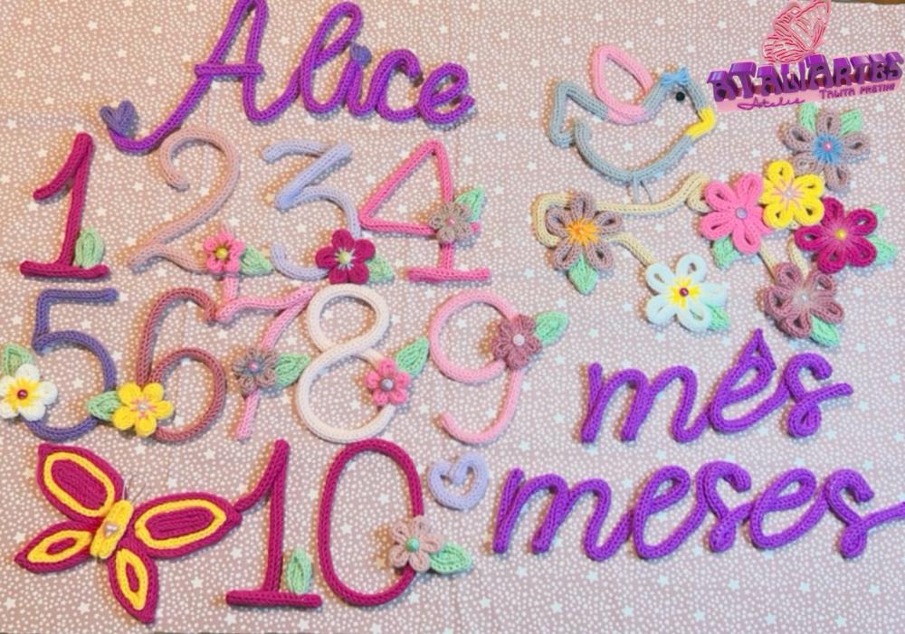 Kit Mêsversário Jardim Encantado Personalizado Tricotin