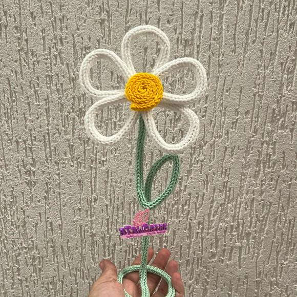 05 Unds Flor Porta Retrato 10x15 Personaliza em Tricotin