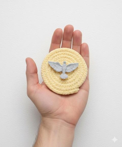 10 Unds Chaveiro Mandala Divino Espírito Santo Personalizado