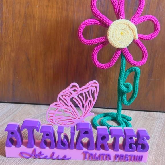 10 Unidades Centro de Mesa Flor / Margarida em Tricotin