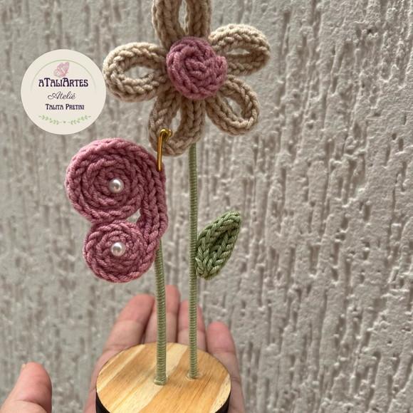 15 Unidades Lembrancinha Jardim Personalizada em Tricotin