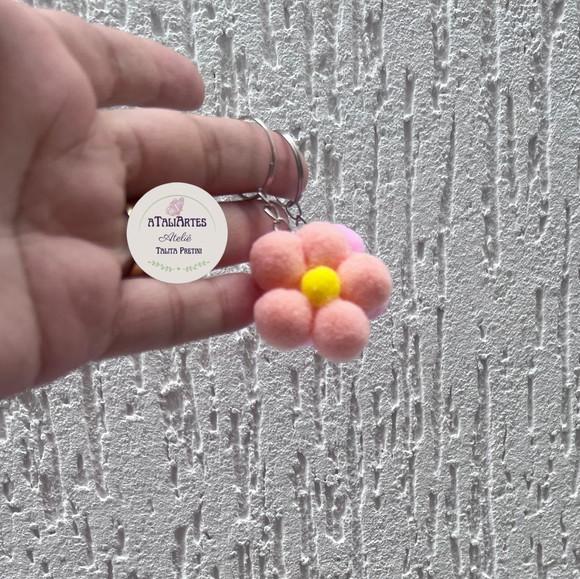 25 Unidades Lembrancinha Chaveiro de Florzinha