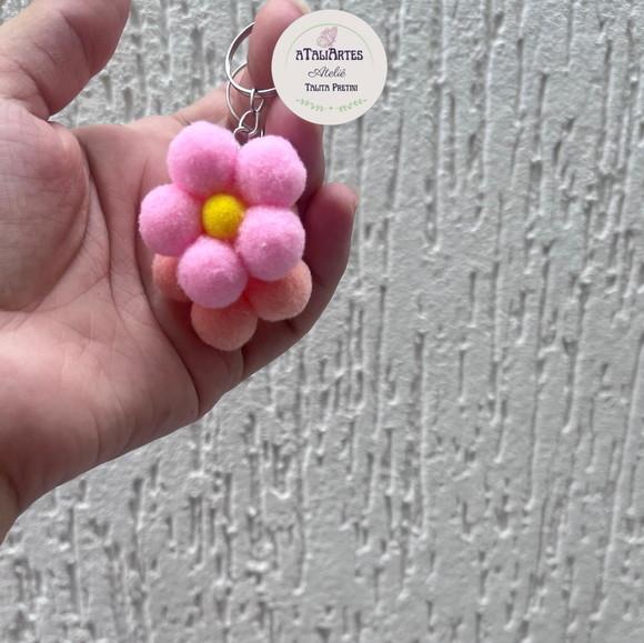 25 Unidades Lembrancinha Chaveiro de Florzinha