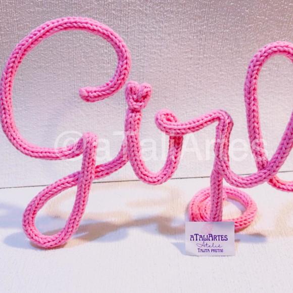 Boy Girl Decorativo de Mesa em Tricotin