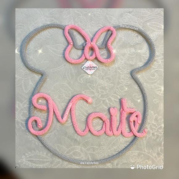 Guirlanda Minnie em Tricotin