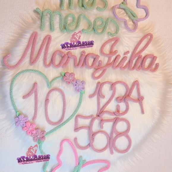 Kit Mêsversário Jardim das Borboletas Personalizado Tricotin