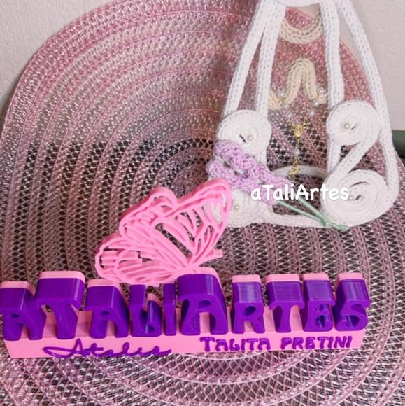 Nossa Senhora Personalizada Decorativa em Tricotin