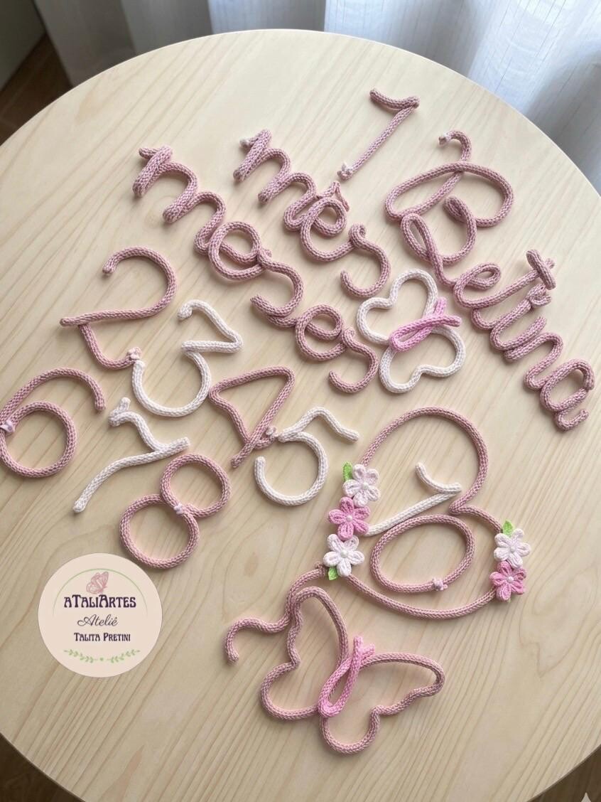 Kit Mêsversário Jardim das Borboletas Personalizado Tricotin