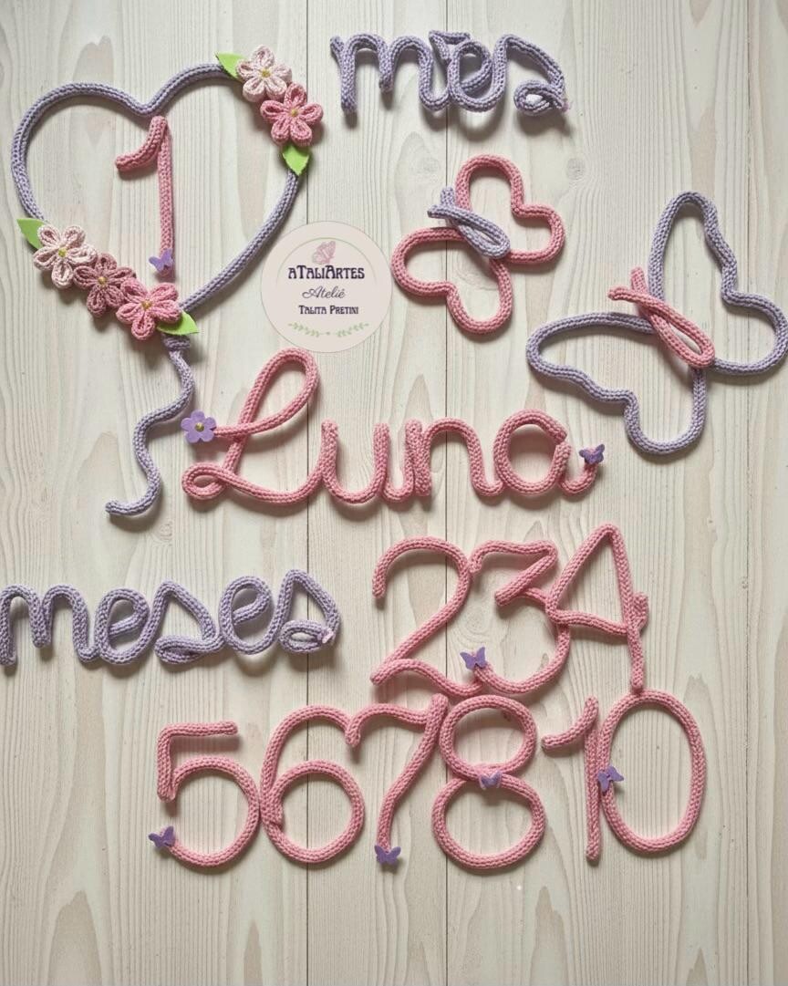 Kit Mêsversário Jardim das Borboletas Personalizado Tricotin