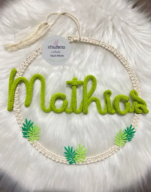 Kit Porta Maternidade + Móbile Menino Personalizado Tricotin