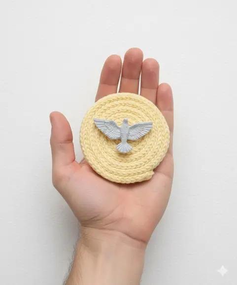 10 Unds Chaveiro Mandala Divino Espírito Santo Personalizado