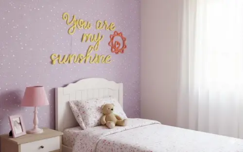 Frase You Are My Sunshine Personalizado em Tricotin