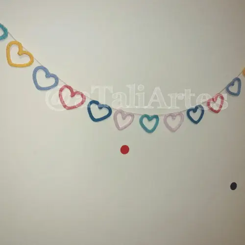 Kit Decoração Porta Maternidade + Varal de Corações