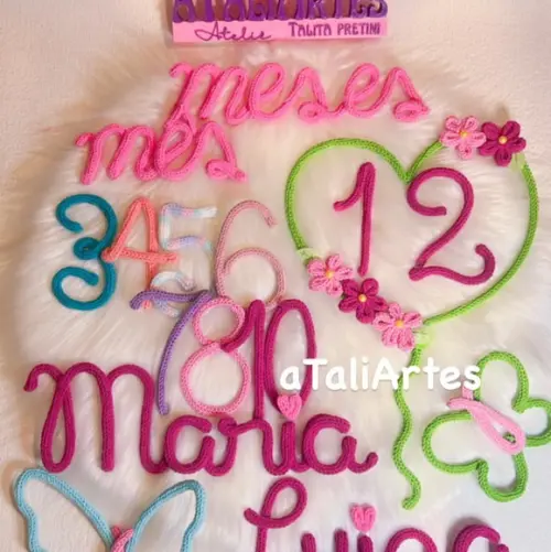 Kit Mêsversário Jardim das Borboletas Personalizado Tricotin