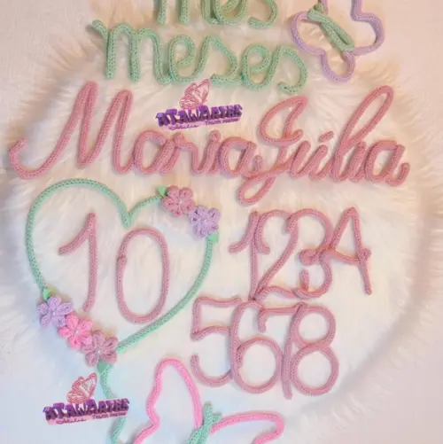 Kit Mêsversário Jardim das Borboletas Personalizado Tricotin