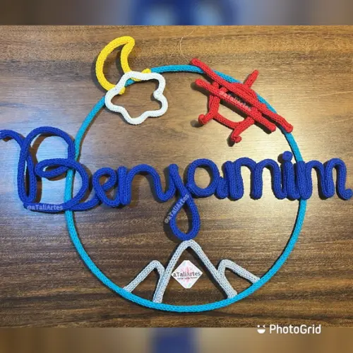 Porta Maternidade Montanha Personalizada em Tricotin