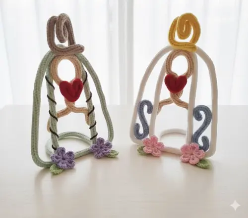 Virgem Maria Decorativa Personalizada em Tricotin