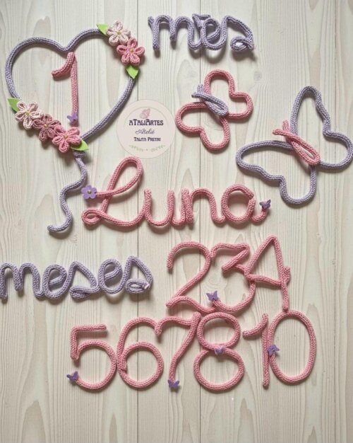 Kit Mêsversário Jardim das Borboletas Personalizado Tricotin