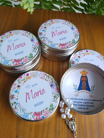 Latinha personalizada com tercinho