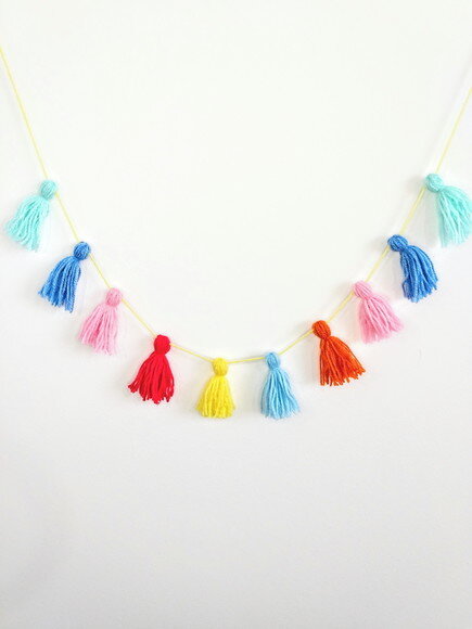 Varal de Tassel em lã para decoração