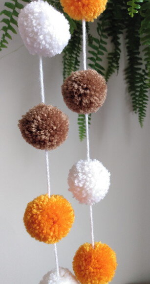 Varal de Pompons para decoração