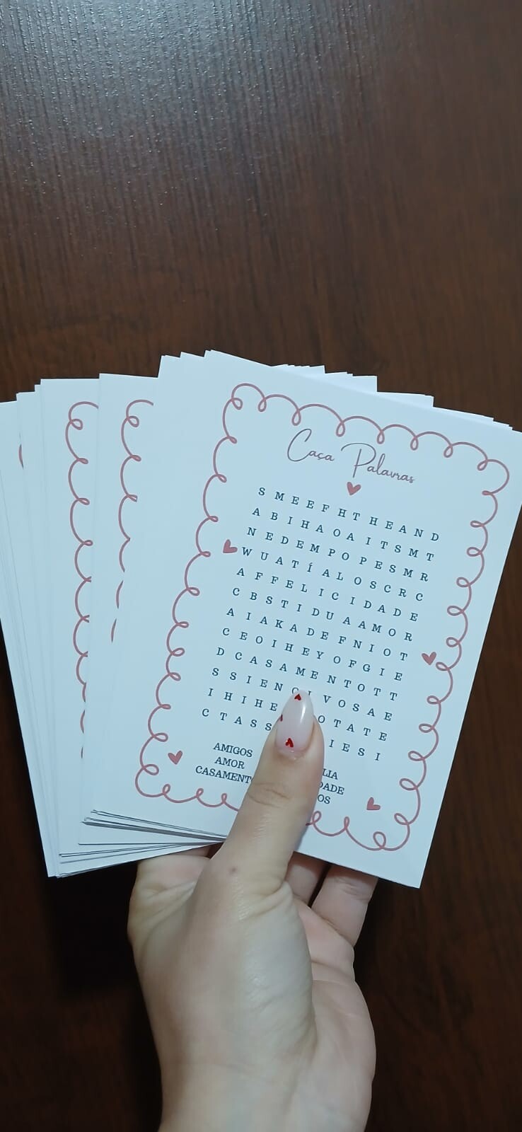 20 Cartão Brincadeira Chá de Panela, Chá de Lingerie Caça Pal