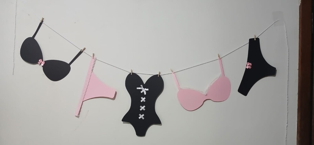 Varal de Lingerie para Chá de Lingerie