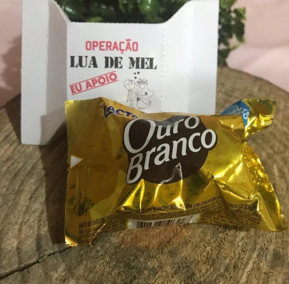 50 Caixinha para 1 bombom - Casamento Operação Lua de Mel