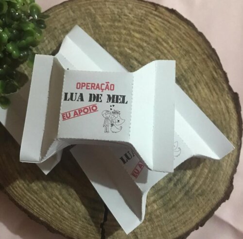 50 Caixinha para 1 bombom - Casamento Operação Lua de Mel