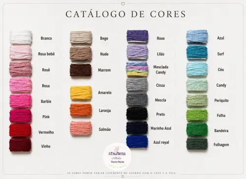 Catálogo de cores