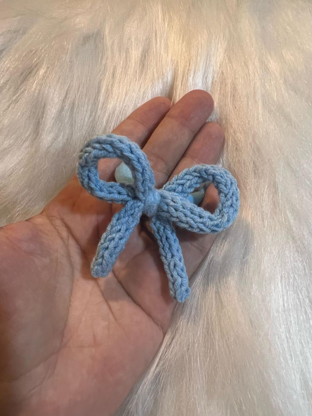 06 Unidades de Elástico de cabelo personalizados em tricotin