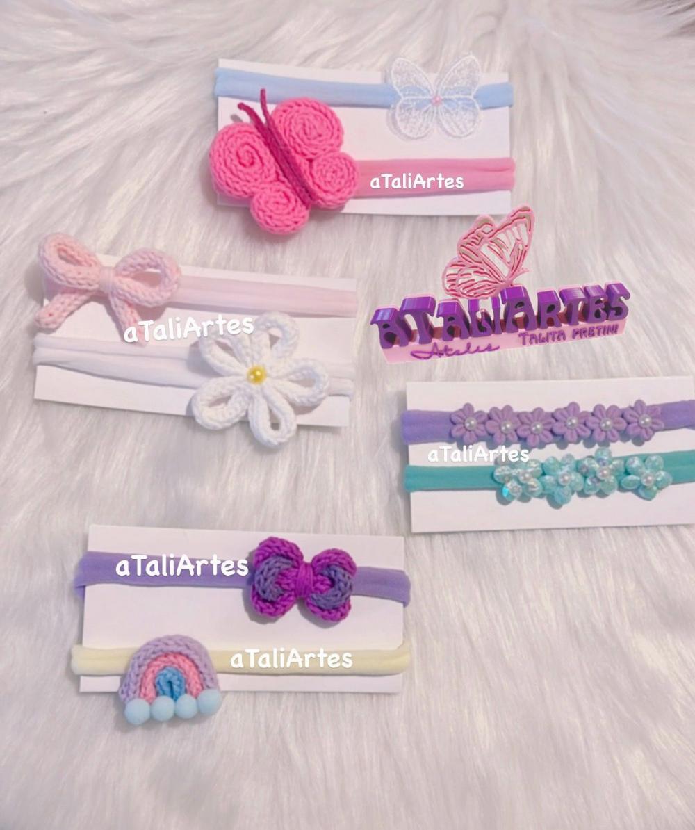 05 Tiara maternidade personalizada em tricotin
