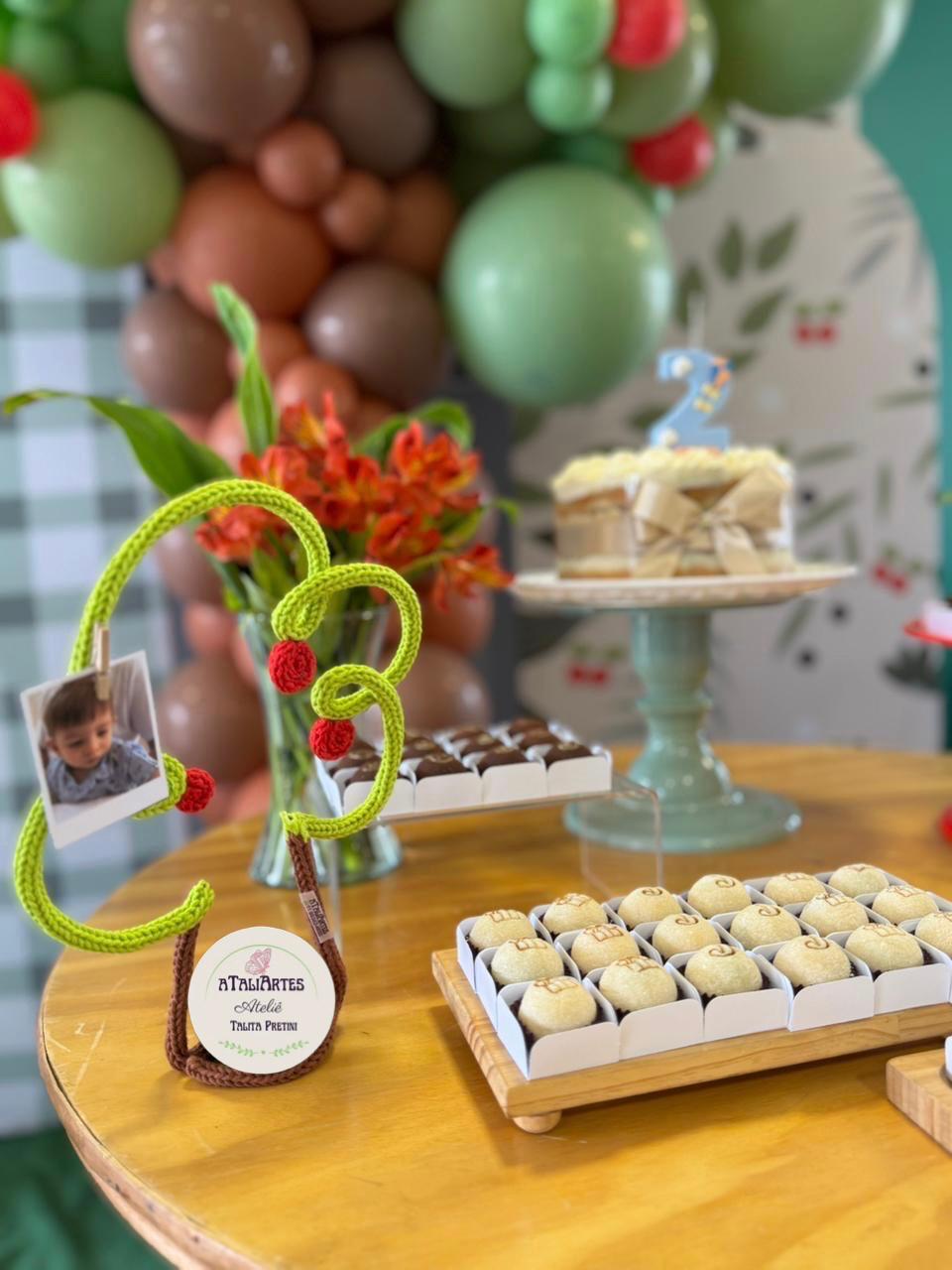 10 Unidades Arvore Centro de mesa personalizado tricotin