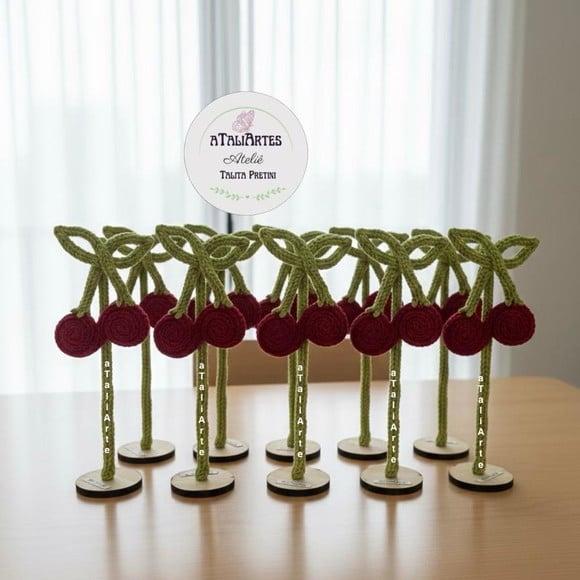 15 Unidades Centro de Mesa Borboleta Personalizada Tricotin