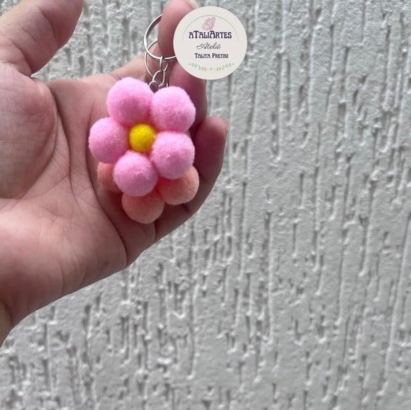 25 Unidades Lembrancinha Chaveiro de Florzinha