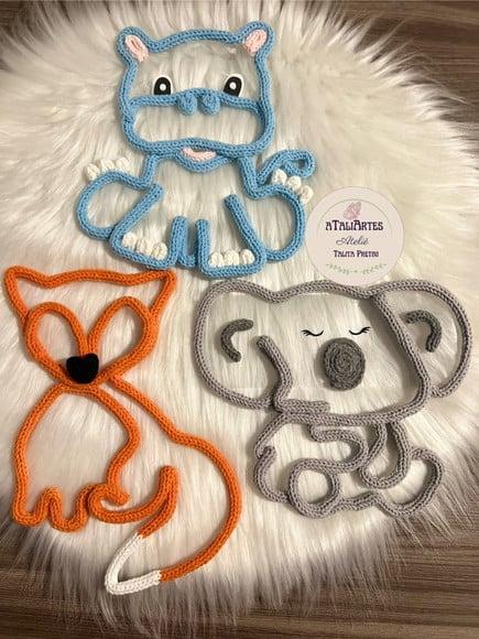 Animais Decorativos Personalizados em Tricotin