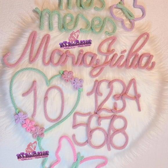 Kit Mêsversário Jardim das Borboletas Personalizado Tricotin