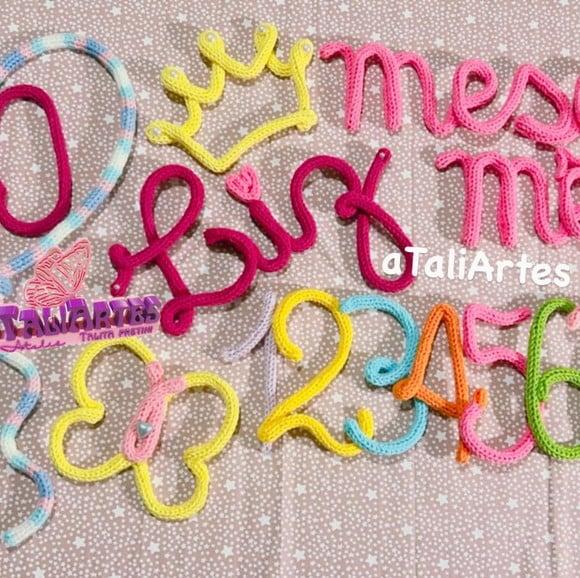 Kit Mêsversário Princesa com Nome Personalizado Tricotin
