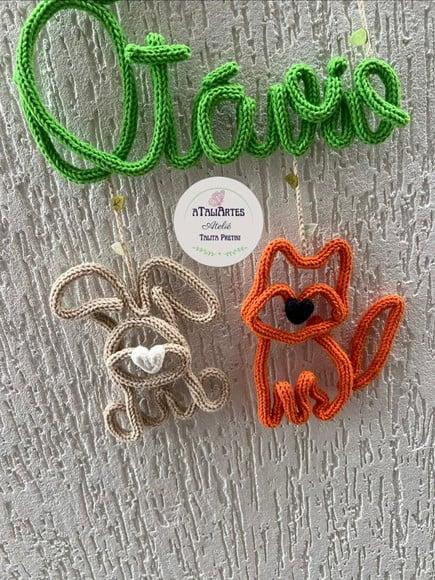 Porta Maternidade Animais do Bosque em Tricotin